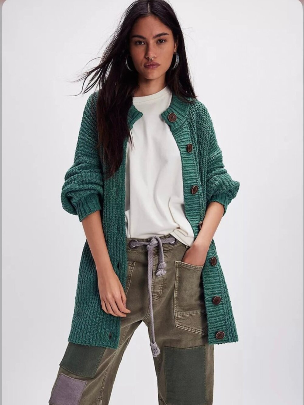 NWT Free People Brooklyn Belted Cardi